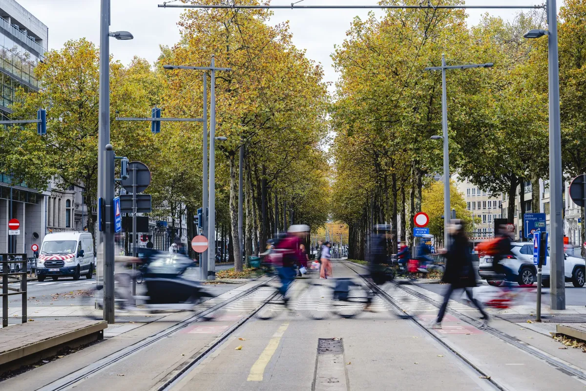 Overstekende fietsers