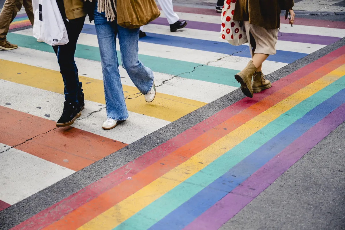 Rainbow crossing